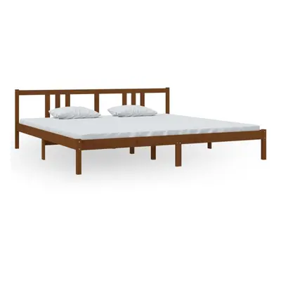 (honey brown, x cm) vidaXL Solid Wood Bed Frame Wooden Platform Bed Multi Colours Multi Sizes