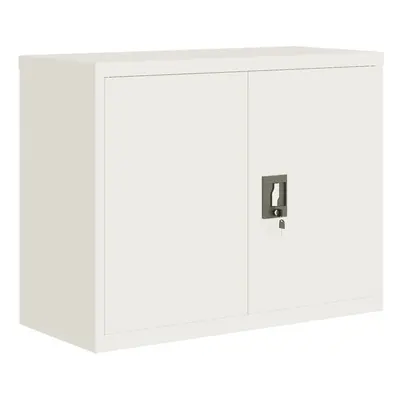 (white, x x cm) vidaXL Office Cabinet Steel Filing Storage File Cabinet Cupboard Under Desk