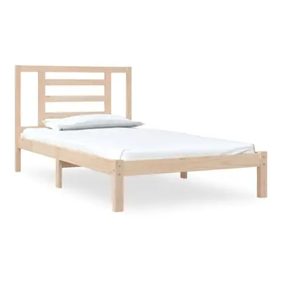 (brown, x cm) vidaXL Bed Frame Bed Base Bedstead Bedroom Mattress Foundation Solid Wood Pine