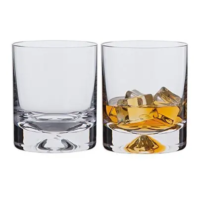 Dartington Dimple Old Fashioned Tumbler, Clear, Pack of