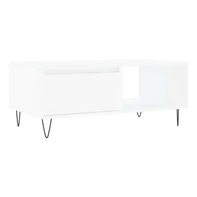 (white) vidaXL Coffee Table Side Table End Accent Telephone Sofa Table Engineered Wood