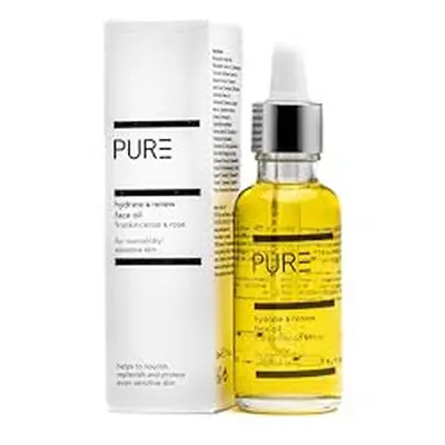 Hydrate & Renew Face Oil from PURE Spa & Beauty 30ml - Vegan Skin Moisturiser with Rose, Geraniu