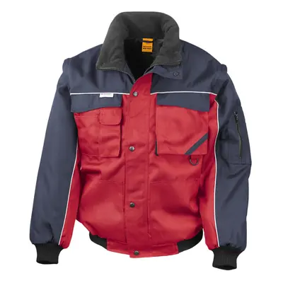 (3XL, Red/Navy) WORK-GUARD by Result Mens Heavy Duty Jacket