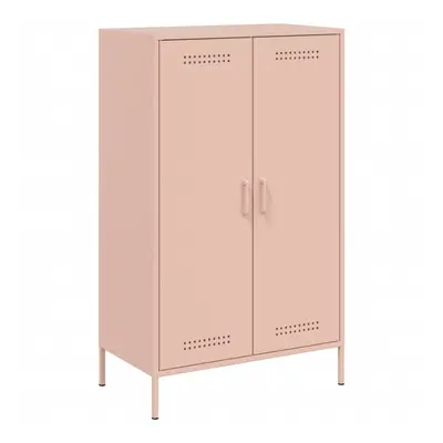 (pink) vidaXL Highboard Sideboard Cabinet Home Storage Cupboard Olive Green Steel