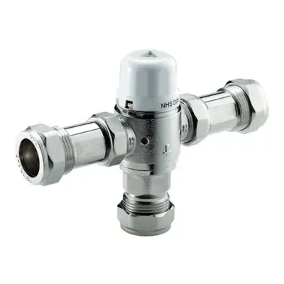 Bathroom 22mm Chrome Thermostatic Mixing Valve