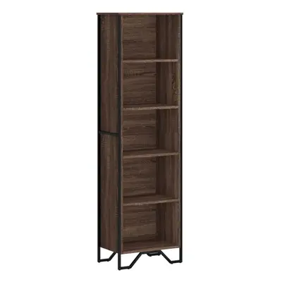 (brown oak, x x cm) vidaXL Bookcase Bookshelf Book Rack Storage Cabinet Sonoma Oak Engineered Wo