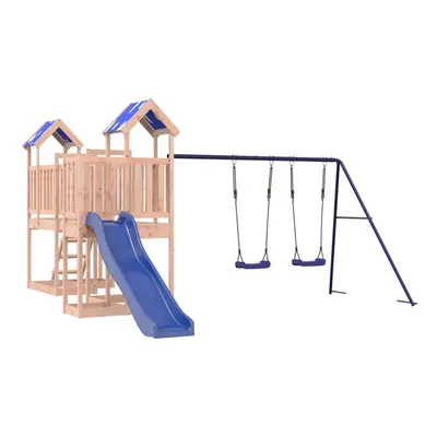 (solid douglas wood) vidaXL Outdoor Playset Garden Playhouse Kids Playground Impregnated Wood Pi