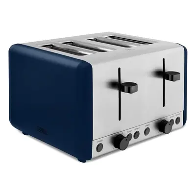 Blue Slice Toaster 1800w Smoked Black Trim Tower Sera Kitchen Variable Brown