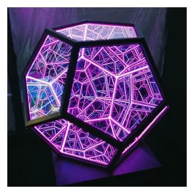 LED Night Light Infinite Dodecahedron Color Art Light Decor Novelty Christmas Gift Cool Technolo