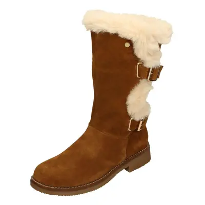 (Tan, UK 7) Ladies Hush Puppies Mid-Calf Boots Megan