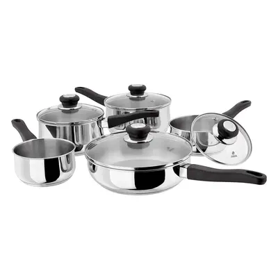 Judge Kitchen Stainless Steel Vista Piece Saucepan and Lid Set w Cool Handles