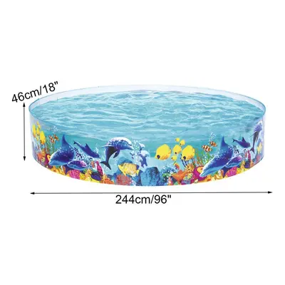 (type1) Portable Floding Swimming Pools PVC Family Playing Bathing Tub Summer and Kiddie Pond fo