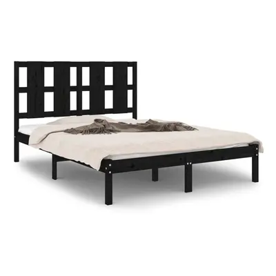 (black, x cm) vidaXL Solid Wood Pine Bed Frame Wooden Bedstead Bed Base Multi Colours/Sizes