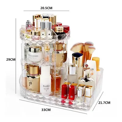 Transparent Acrylic Make Up Organizer, Degree Rotation