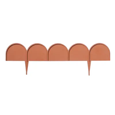 (60, Terracotta) Plastic Garden Line Grass Lawn Panel Wall Fences