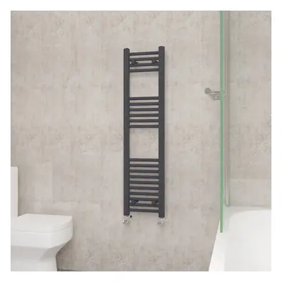 (1200x300mm, Anthracite) NRG Straight Central Heating Towel Rail Bathroom Heated Rad Radiators L