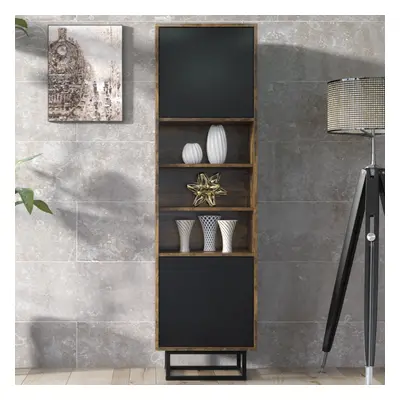 Sideboard 175cm Industrial Black Doors Contemporary Display Cabinet