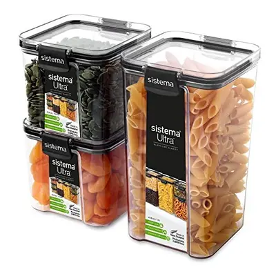 Ultra Tritan Airtight Pantry & Kitchen Storage Containers | Square Plastic Food Containers with 