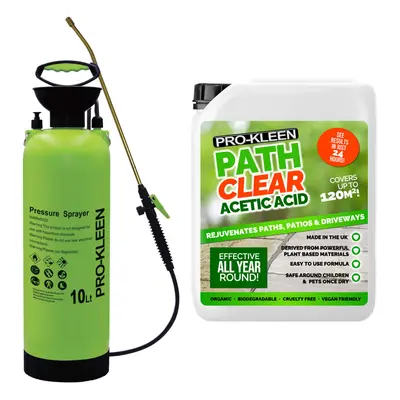 (10L) 5L Path Clear 30% Acetic Acid & Pump Sprayer