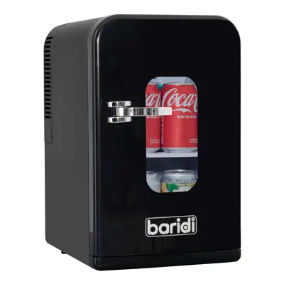 Baridi 15L Mini Fridge Cooler & Warmer, 12V/230V, Perfect for Car, Bedroom, Camping, Black - DH9