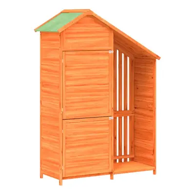 (brown) vidaXL Garden Tool Shed Wooden Storage Cabinet Shed Tool Cabin Solid Wood Pine