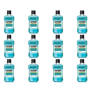 Listerine Antibacterial Mouthwash Cool mint, 500ml (Pack of 12)