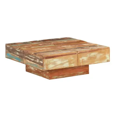 vidaXL Coffee Table 80x80x28 cm Solid Reclaimed Wood