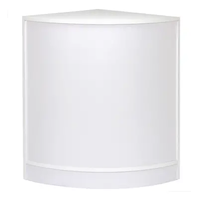 Curved Corner Shop Retail Counter Cabinet Till Cash Desk Retail White CM60