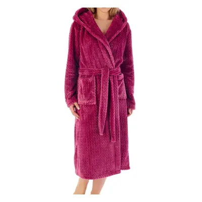 (Raspberry, Medium) Slenderella HC02319 Women's Long Dressing Gown