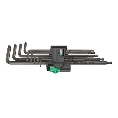 Wera 967 Torx Laser Long L-Key Set, Black, TX