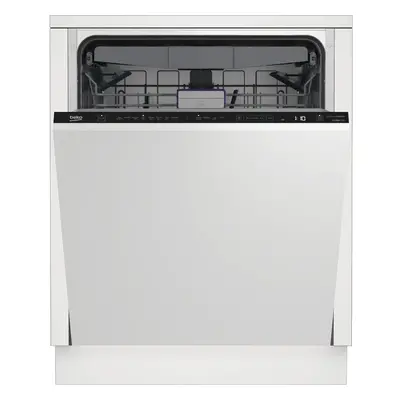 Beko BDIN38640F Fully Integrated Standard Dishwasher - Black Control Panel