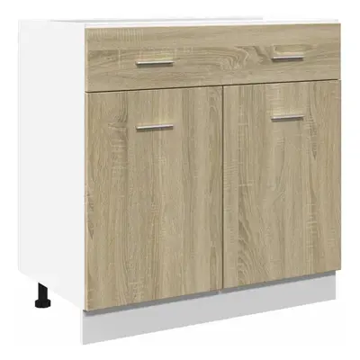 vidaXL Drawer Bottom Cabinet Kitchen Cabinet Unit Sonoma Oak Engineered Wood