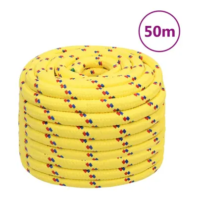 (yellow, mm/ m) Marine Rope Dock Coil Boat Line Polypropylene Rope Multi Sizes Multi Colours