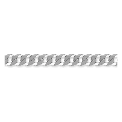 (18) Jewelco London Sterling Silver 7mm Gauge Curb Chain