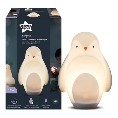 Tommee Tippee Baby in Night Light Penguin Portable Dimmable Rechargable Egg