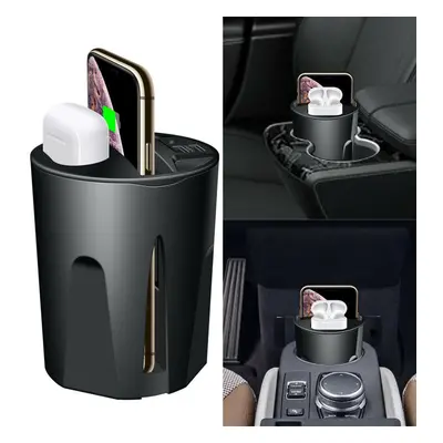 10W QI Wireless Fast Car Charger USB Output