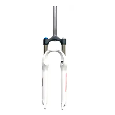 (White) 26inch Bike Front Fork Aluminum Alloy Mechanical Locking Bicycle Accessories Outdoor Cyc