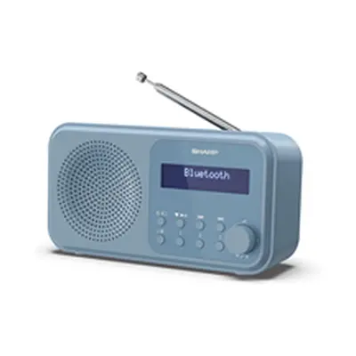 Sharp Tokyo Portable Digital Radio With Bluetooth - Steel Blue