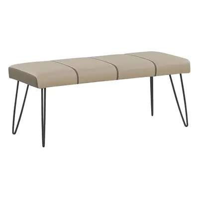 Bench BETIN Beige Faux Leather