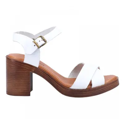 (4 (Adults')) Georgia | White | Womens Sandals