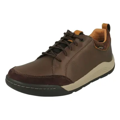 (UK 11, Dark Brown (Brown)) Mens Clarks Casual Gore-Tex Shoes Ashcombe Bay GTX - G Fit