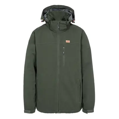 (XS, Olive) Trespass Mens Waterproof Jacket With Hood Weir