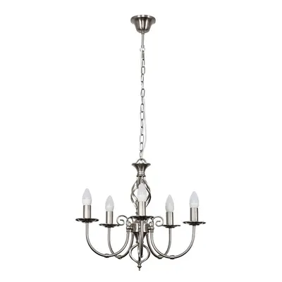 Memphis Way Brushed Chrome Ceiling Light Chandelier