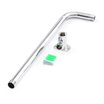 475mm Long Shower Arm Bottom Entry Wall Mounted Head Extension With Copper Base