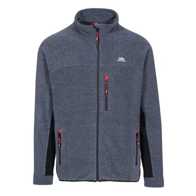 (L, Navy Stripe) Trespass Mens Fleece Jacket Full Zip Jynx