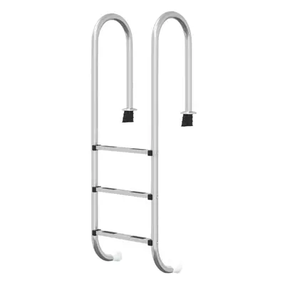 (for concrete surface, straight) vidaXL Pool Ladder Stainless Steel Inground Pool Step Ladder Sw