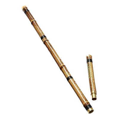 G/F Key Detachable Sections Natural Purple Bamboo Chinese Woodwind Flute