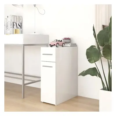 vidaXL Apothecary Cabinet White Chipboard Storage Cabinet Home Organiser Set