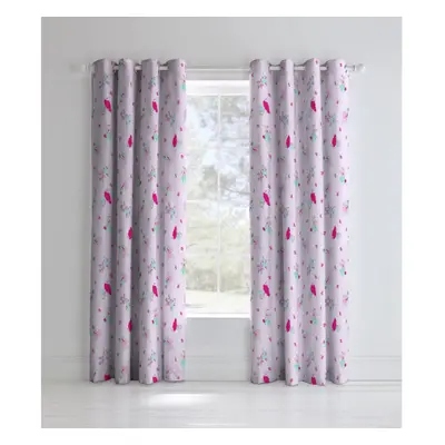 Catherine Lansfield Fairies Easy Care Eyelet Curtains Sheet Pink, 66x72 Inch