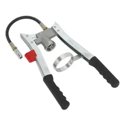 Double Lever Grease Gun - 300mm Delivery Hose - 1/4" BSPT Thread - Jaw Coupler